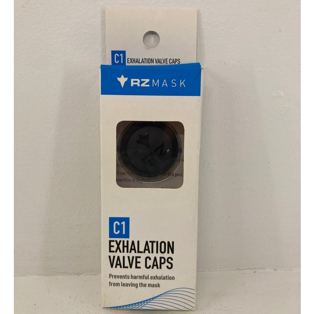 NEW 2020 RZ Mask C1‎ Exhalation Valve Caps Black Reusable Dust Debris Safety PPE